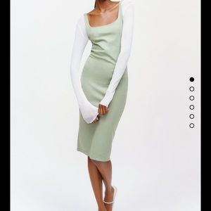 Zara midi sage dress